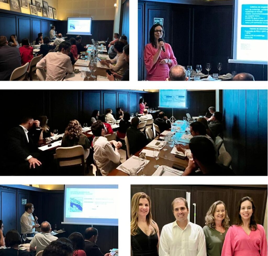 Dra. Luciana Castro e Dr. Fábio Nasser ministram palestra sobre câncer de Cabeça e Pescoço e de pele no Small Meeting da MDS 1 pauta